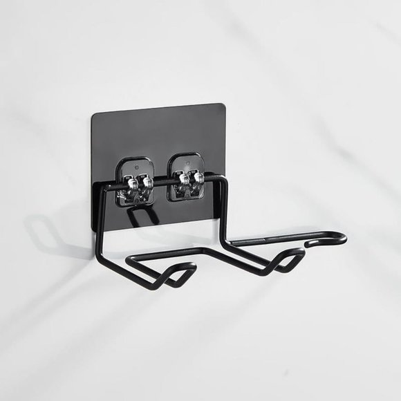 Stainless Steel Wall Mounted Hair Dryer Rack and Bathroom Hair Straightener - Picture 4 of 14